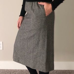 Gingham patterned skirt